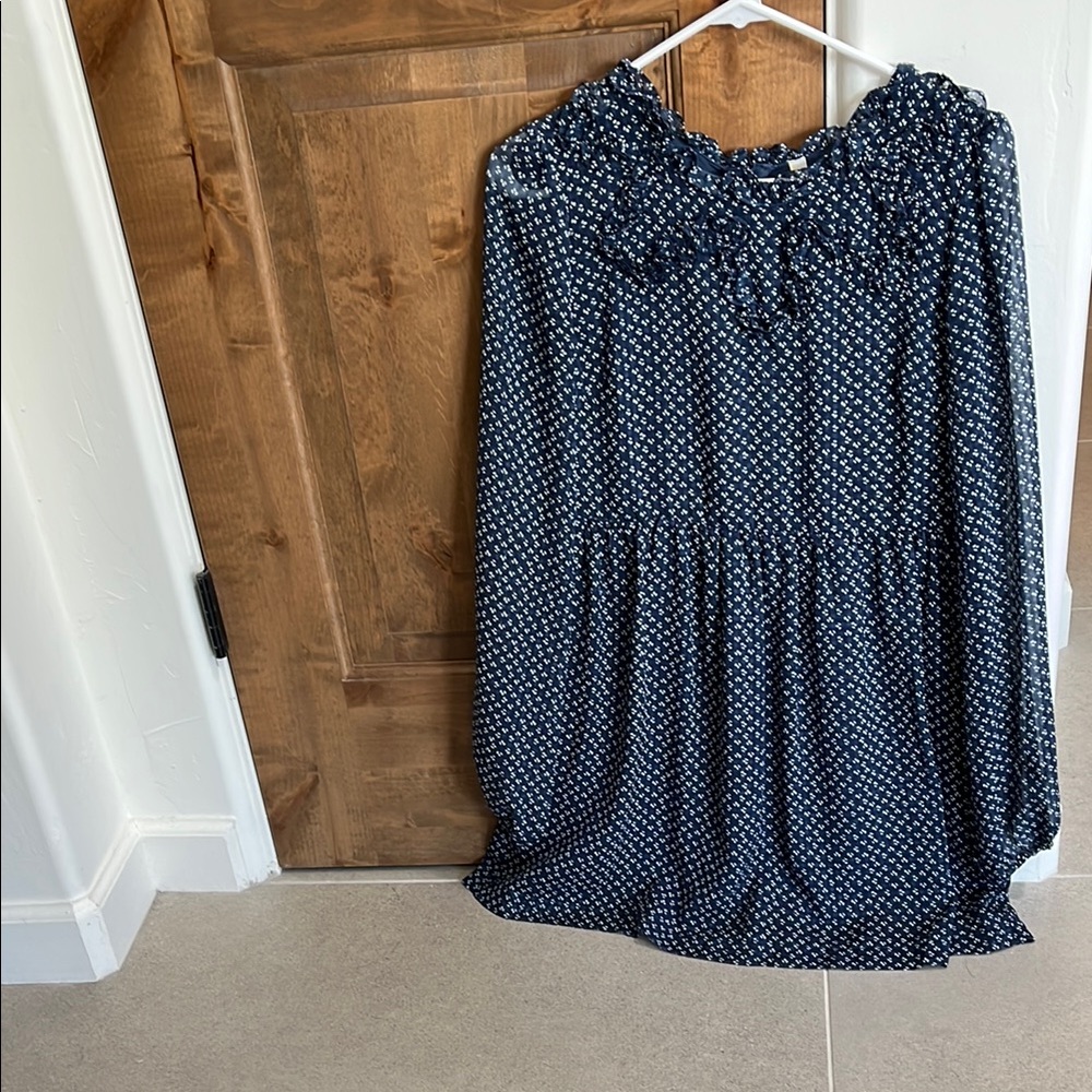 Free People Midnight Blue Floral Dress